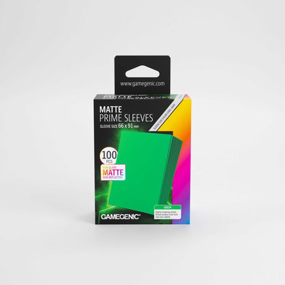 UNIT Gamegenic Matte Prime Sleeves Green 66x91 100 ct Gaming Accessory 1