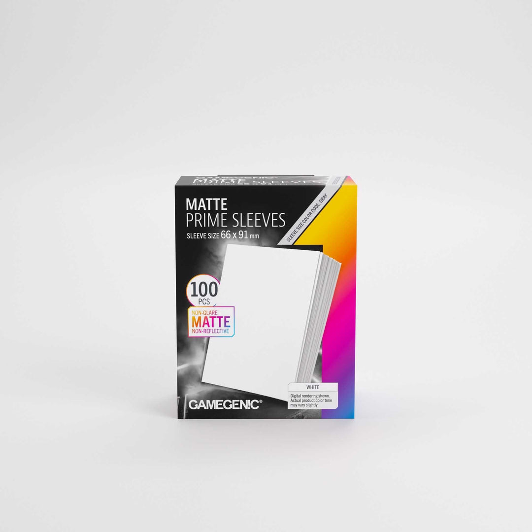 UNIT Gamegenic Matte Prime Sleeves White 66x91 100 ct Gaming Accessory 3