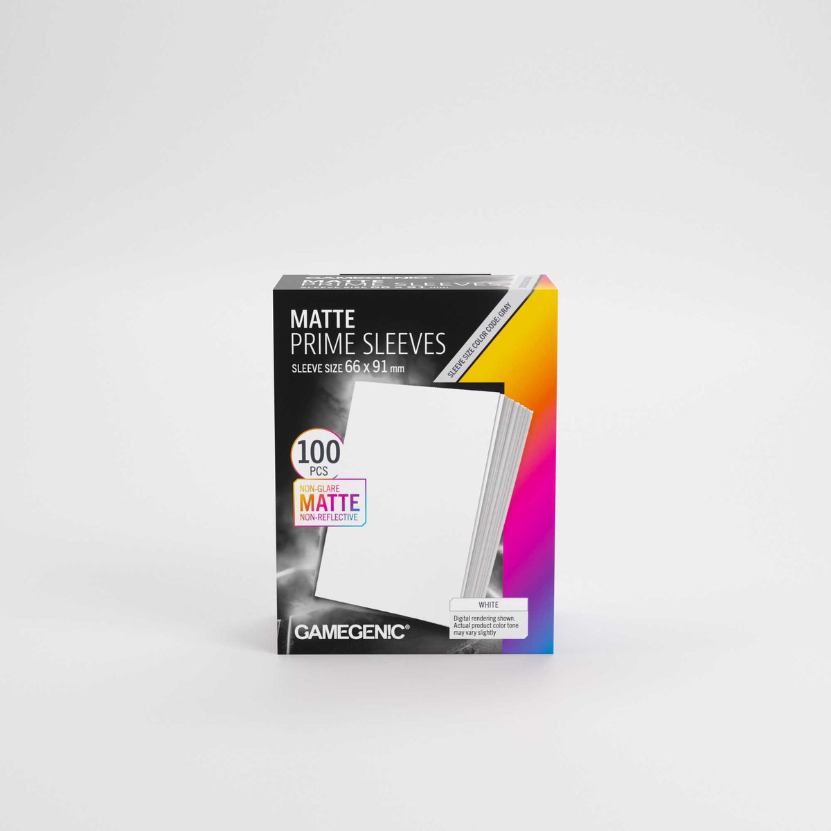 UNIT Gamegenic Matte Prime Sleeves White 66x91 100 ct Gaming Accessory 3