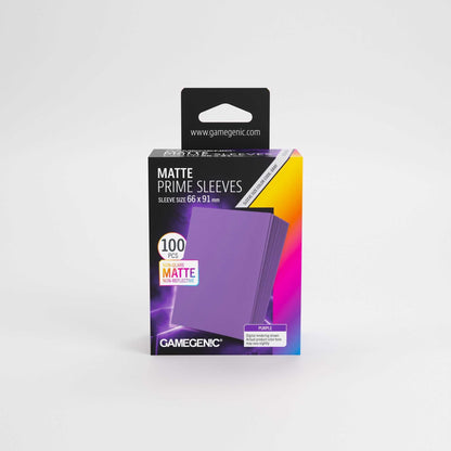 UNIT Gamegenic Matte Prime Sleeves Purple 66x91 100 ct Gaming Accessory 1