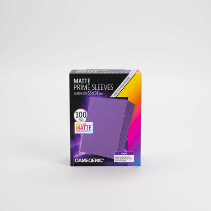 UNIT Gamegenic Matte Prime Sleeves Purple 66x91 100 ct Gaming Accessory 3