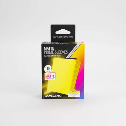 UNIT Gamegenic Matte Prime Sleeves Yellow 66x91 100 ct Gaming Accessory 1