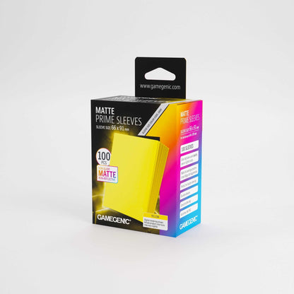 UNIT Gamegenic Matte Prime Sleeves Yellow 66x91 100 ct Gaming Accessory 2