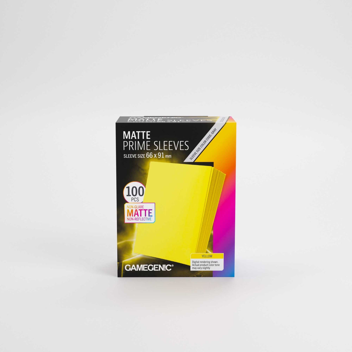 UNIT Gamegenic Matte Prime Sleeves Yellow 66x91 100 ct Gaming Accessory 3