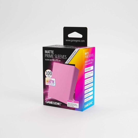 UNIT Gamegenic Matte Prime Sleeves Pink 66x91 100 ct Gaming Accessory 2