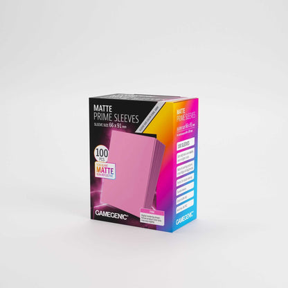 UNIT Gamegenic Matte Prime Sleeves Pink 66x91 100 ct Gaming Accessory 4