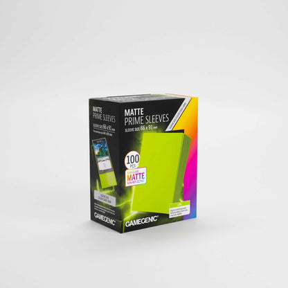 UNIT Gamegenic Matte Prime Sleeves Lime 66x91 100 ct Gaming Accessory 5
