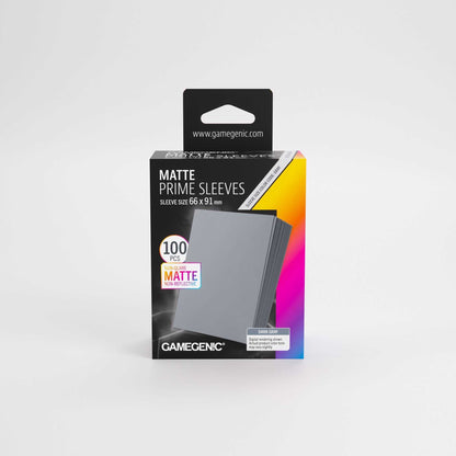UNIT Gamegenic Matte Prime Sleeves Dark Gray 66x91 100 ct Gaming Accessory 1