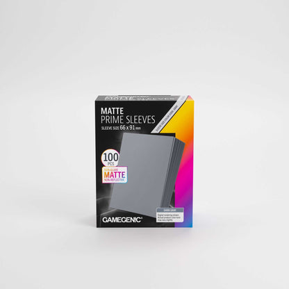 UNIT Gamegenic Matte Prime Sleeves Dark Gray 66x91 100 ct Gaming Accessory 3