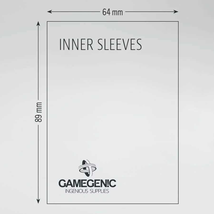Gamegenic Matte Prime Double Sleeving Pack 66x91 100 Count Card Game Accessory