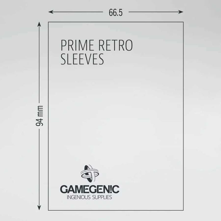 Gamegenic Prime Retro Sleeves 66.5x94 Card Game Accessory