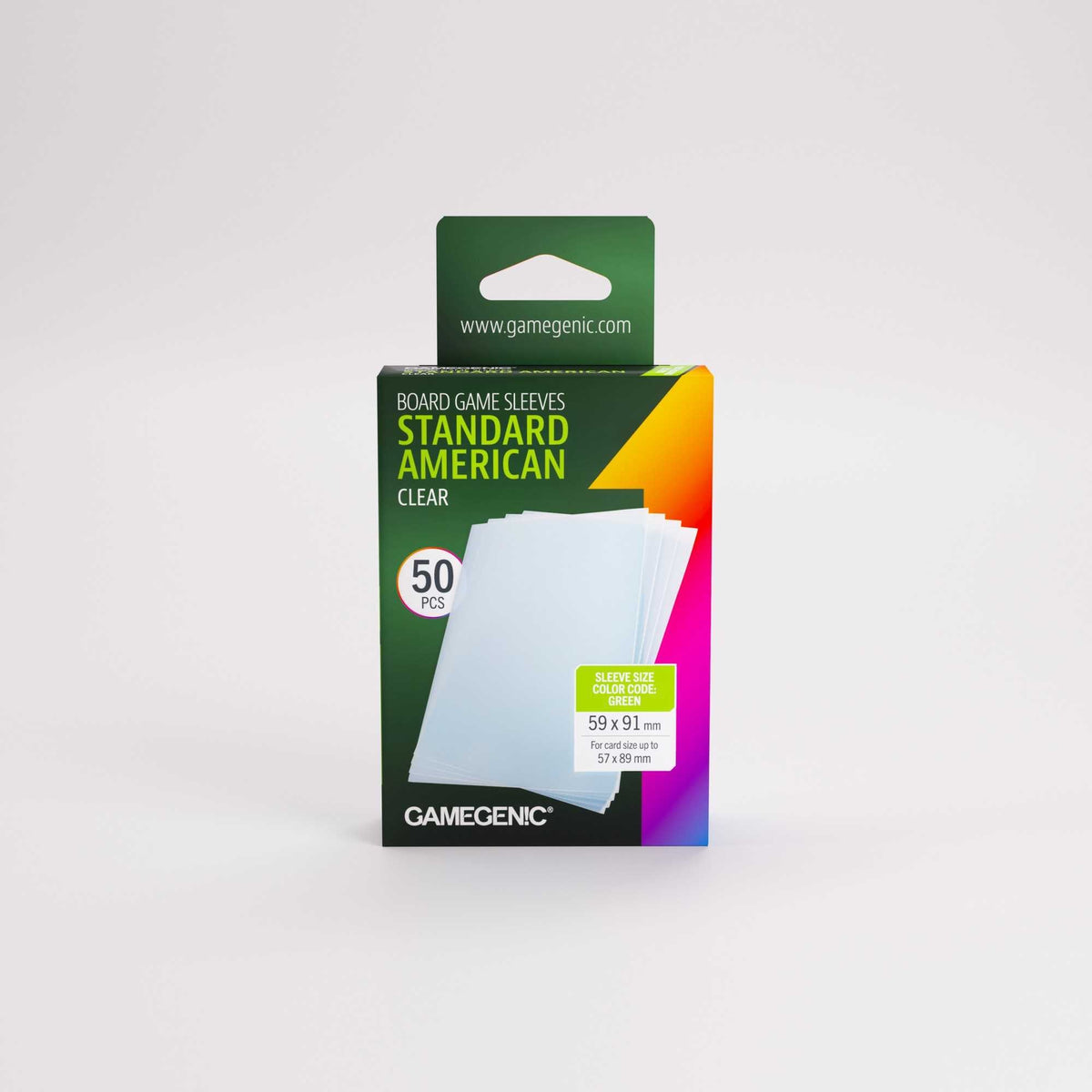 UNIT Gamegenic Board Game Sleeves Standard American Clear 50 ct Gaming Accessory 1