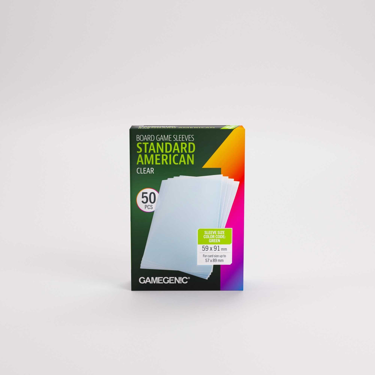 UNIT Gamegenic Board Game Sleeves Standard American Clear 50 ct Gaming Accessory 6
