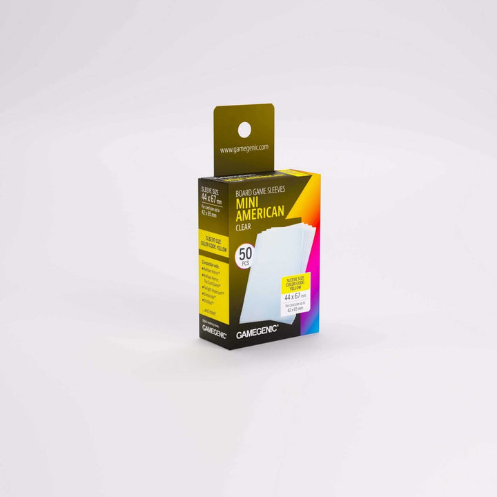Gamegenic Board Game Sleeves Mini American Clear 44 x 67 mm Board Game Accessory