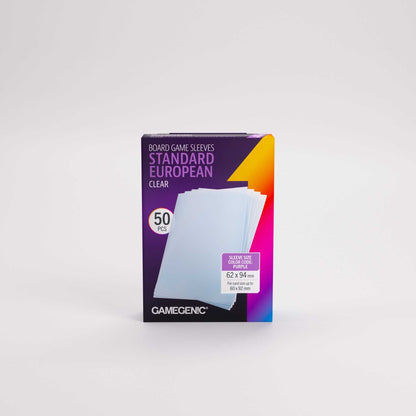 UNIT Gamegenic Board Game Sleeves Standard European Clear 50 ct Gaming Accessory 6