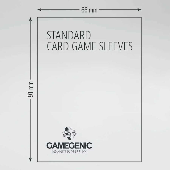 Gamegenic Board Game Sleeves Standard Card Game Clear 66 x 91 mm Board Game Accessory