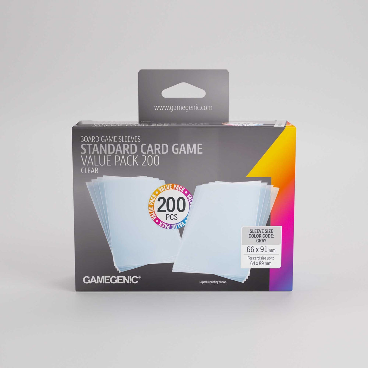 UNIT Gamegenic Prime Sleeves Standard Card Game Size Value Pack 200 ct Gaming Accessory 1
