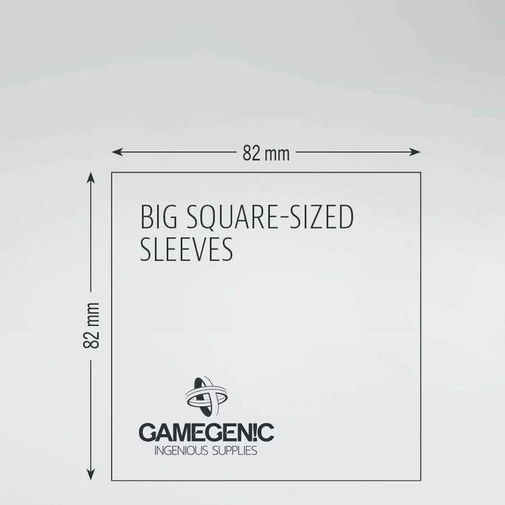 Gamegenic Board Game Sleeves Big Square Clear 82 x 82 mm Board Game Accessory