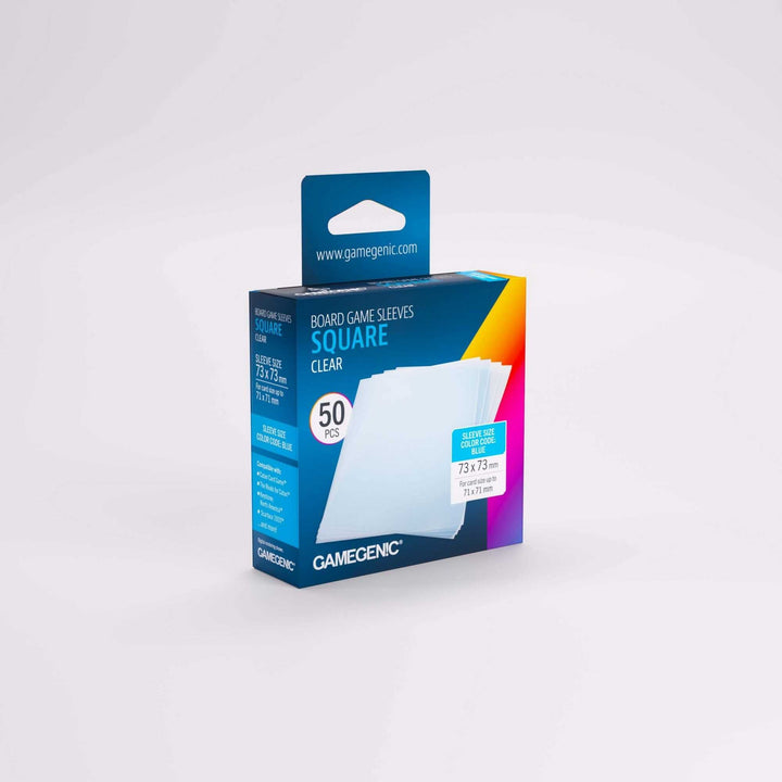 Gamegenic Board Game Sleeves Square Clear 70 x 70 mm Board Game Accessory