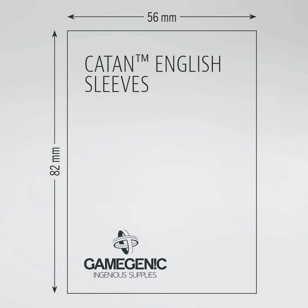 Gamegenic Board Game Sleeves CATAN English Clear 56 x 82 mm Board Game Accessory