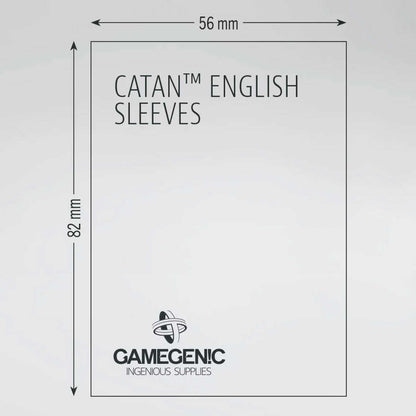 Gamegenic Board Game Sleeves CATAN English Clear 56 x 82 mm Board Game Accessory