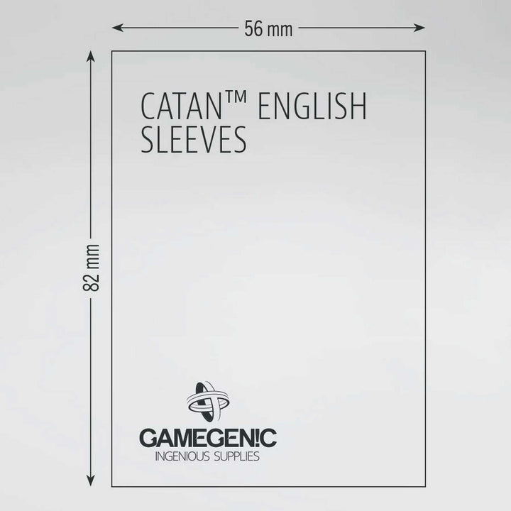 Gamegenic Board Game Sleeves CATAN English Clear 56 x 82 mm Board Game Accessory