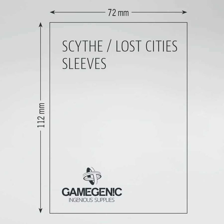 Gamegenic Board Game Sleeves Scythe Clear 57 x 87 mm Board Game Accessory