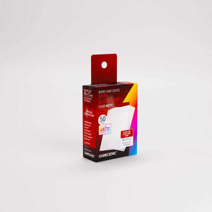 UNIT Gamegenic Board Game Sleeves Mini European Clear Matte 50 ct Gaming Accessory 3