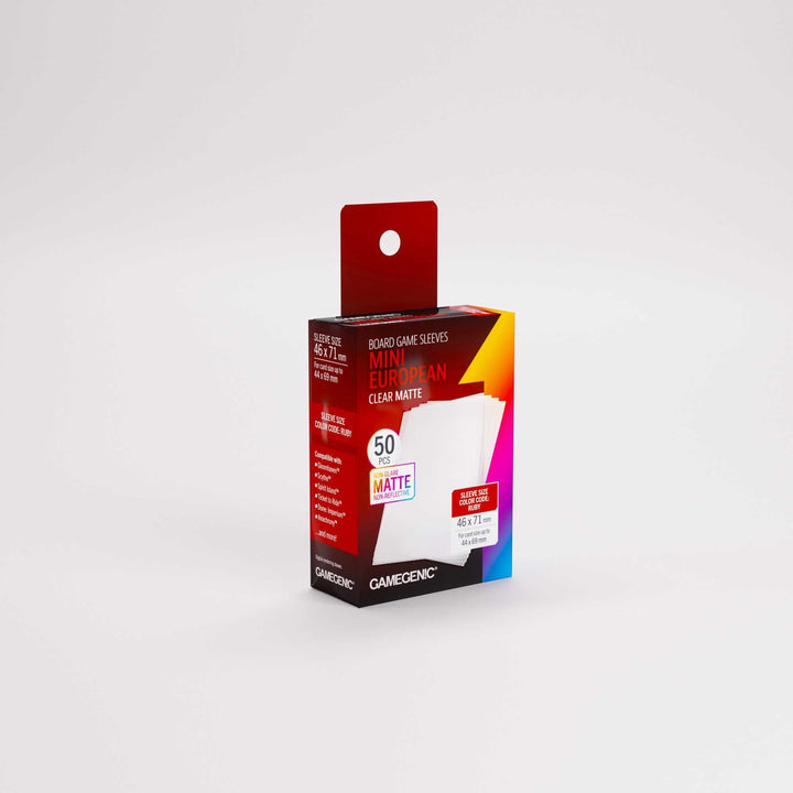 UNIT Gamegenic Board Game Sleeves Mini European Clear Matte 50 ct Gaming Accessory 3