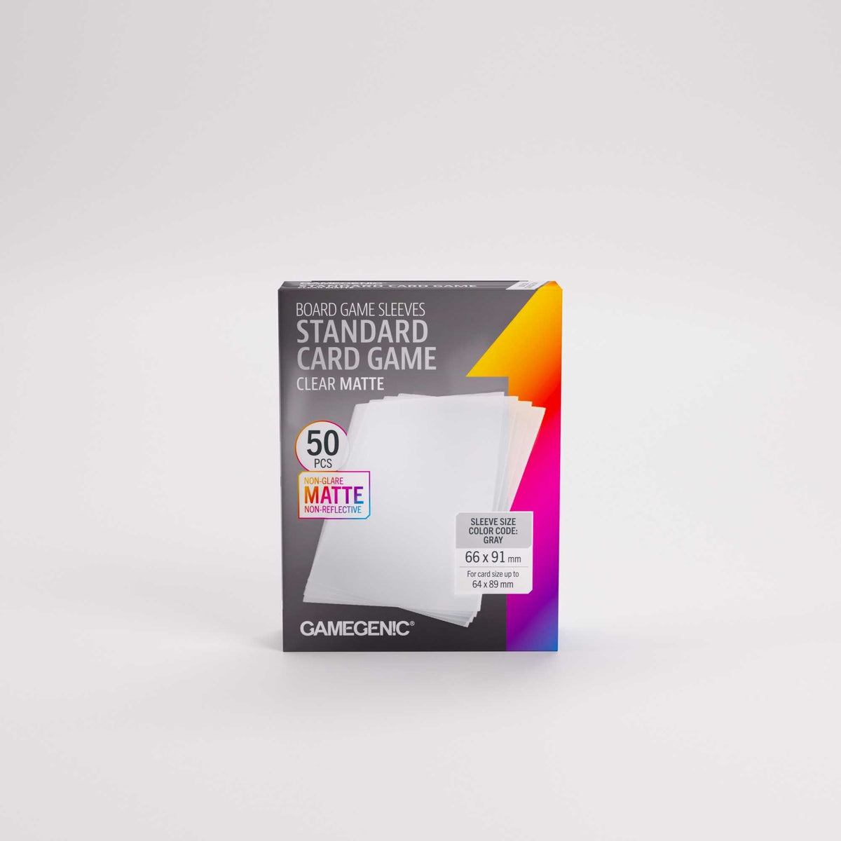 UNIT Gamegenic Board Game Sleeves Standard Card Game Clear Matte 50 ct Gaming Accessory 6