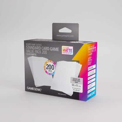 UNIT Gamegenic Matte Sleeves Standard Card Game Size Value Pack 200 ct Gaming Accessory 2