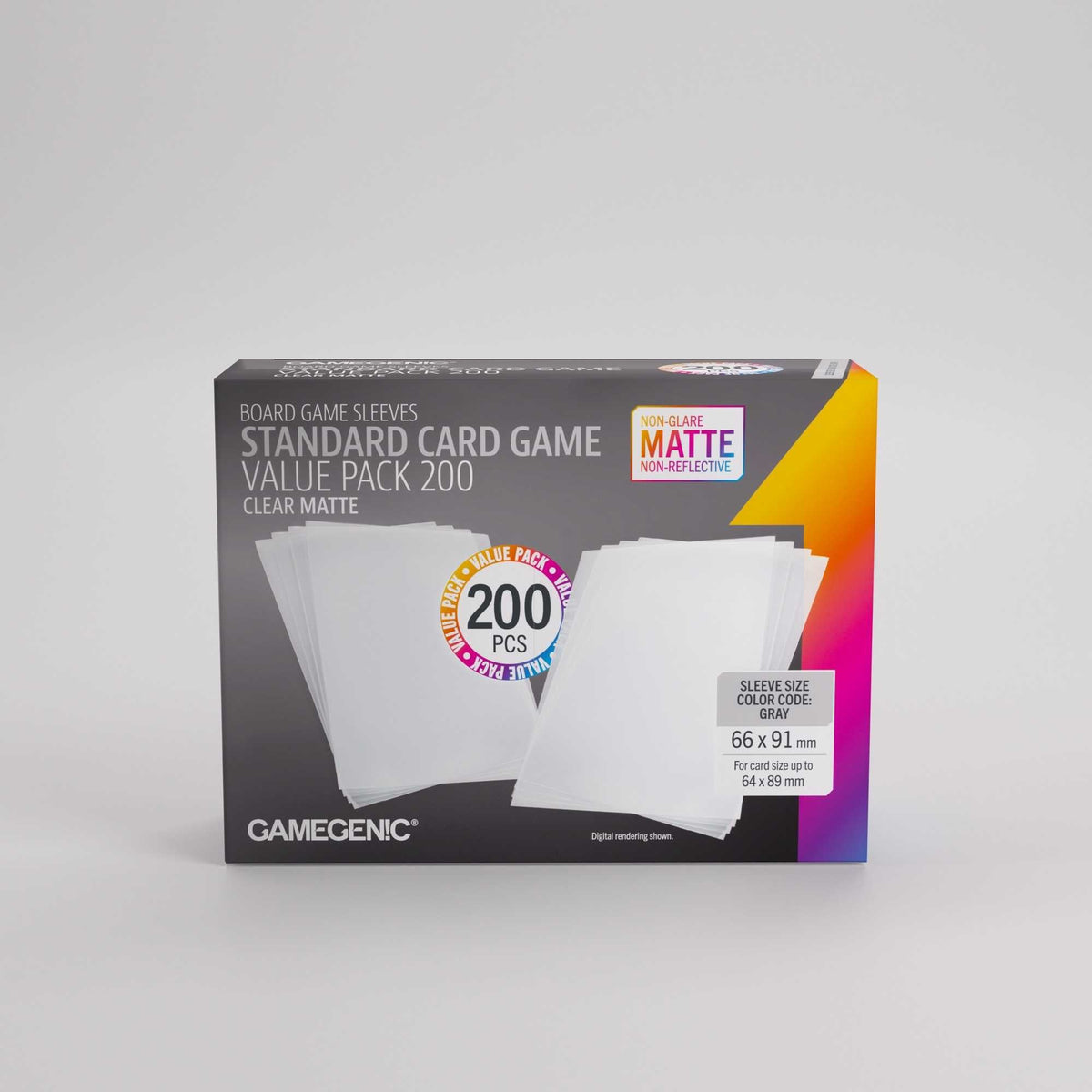 UNIT Gamegenic Matte Sleeves Standard Card Game Size Value Pack 200 ct Gaming Accessory 5