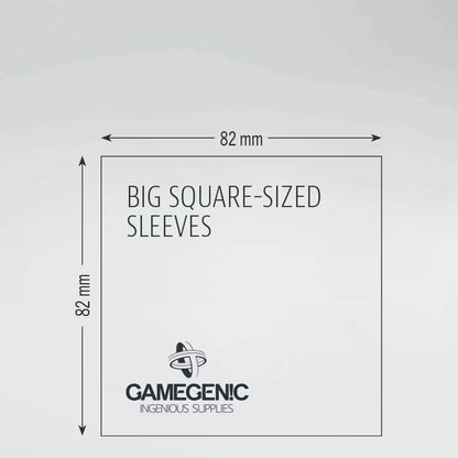 Gamegenic Board Game Sleeves Big Square Clear Matte 82 x 82 mm Board Game Accessory