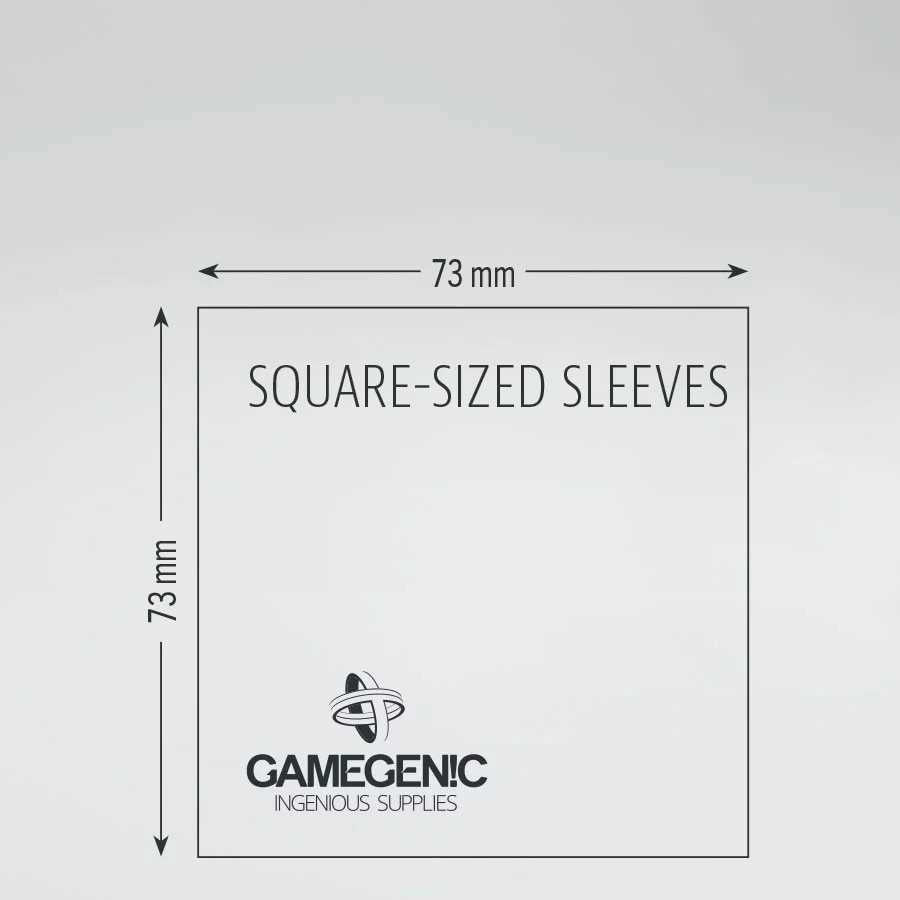 Gamegenic Board Game Sleeves Square Clear Matte 73 x 73 mm Board Game Accessory
