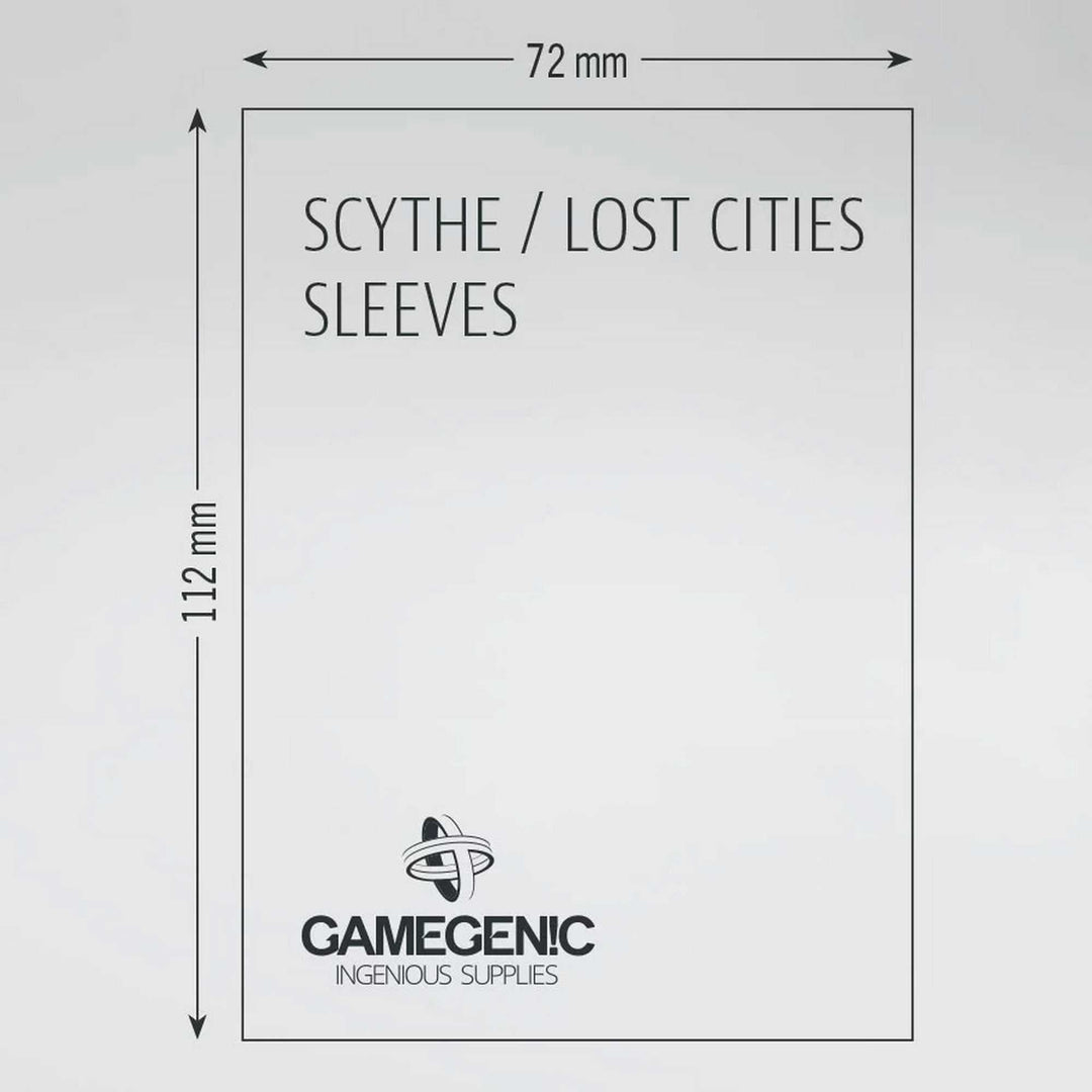 Gamegenic Board Game Sleeves Scythe Clear Matte 57 x 87 mm Board Game Accessory