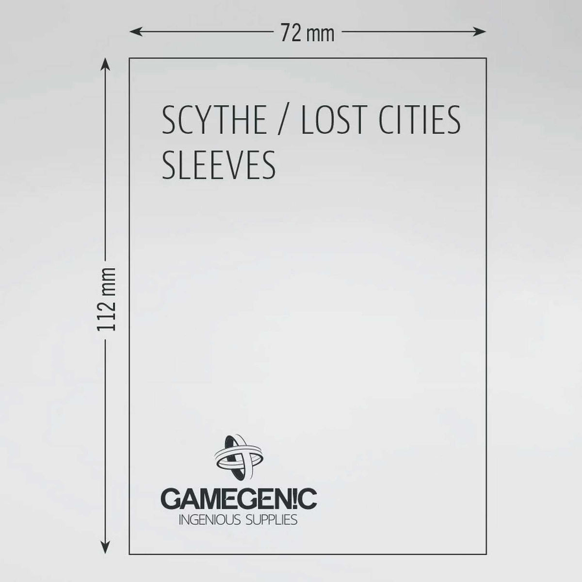 Gamegenic Board Game Sleeves Scythe Clear Matte 57 x 87 mm Board Game Accessory