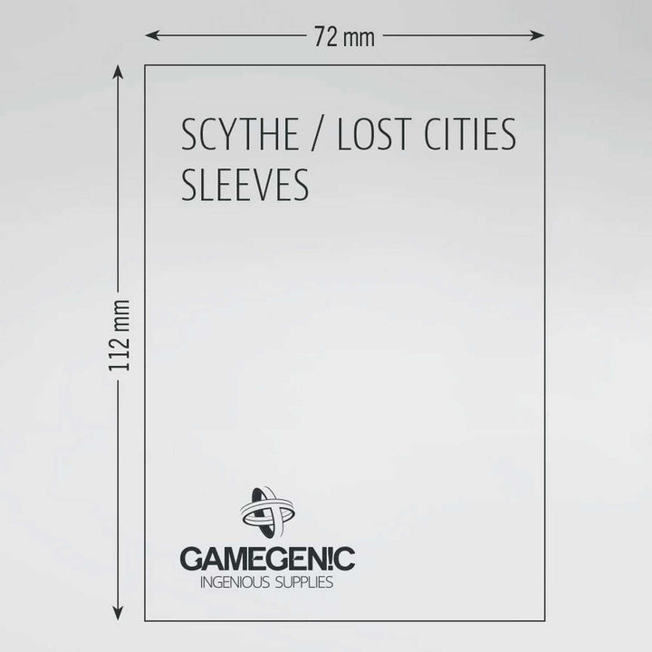 Gamegenic Board Game Sleeves Scythe Clear Matte 57 x 87 mm Board Game Accessory