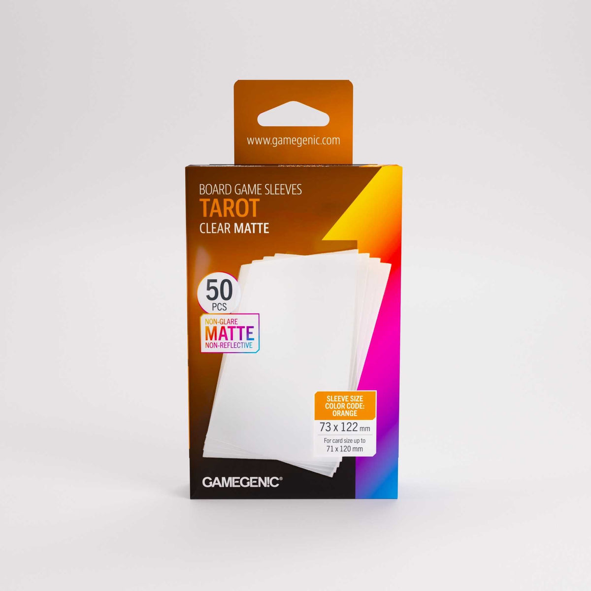 UNIT Gamegenic Board Game Sleeves Tarot Clear Matte 50 ct Gaming Accessory 1
