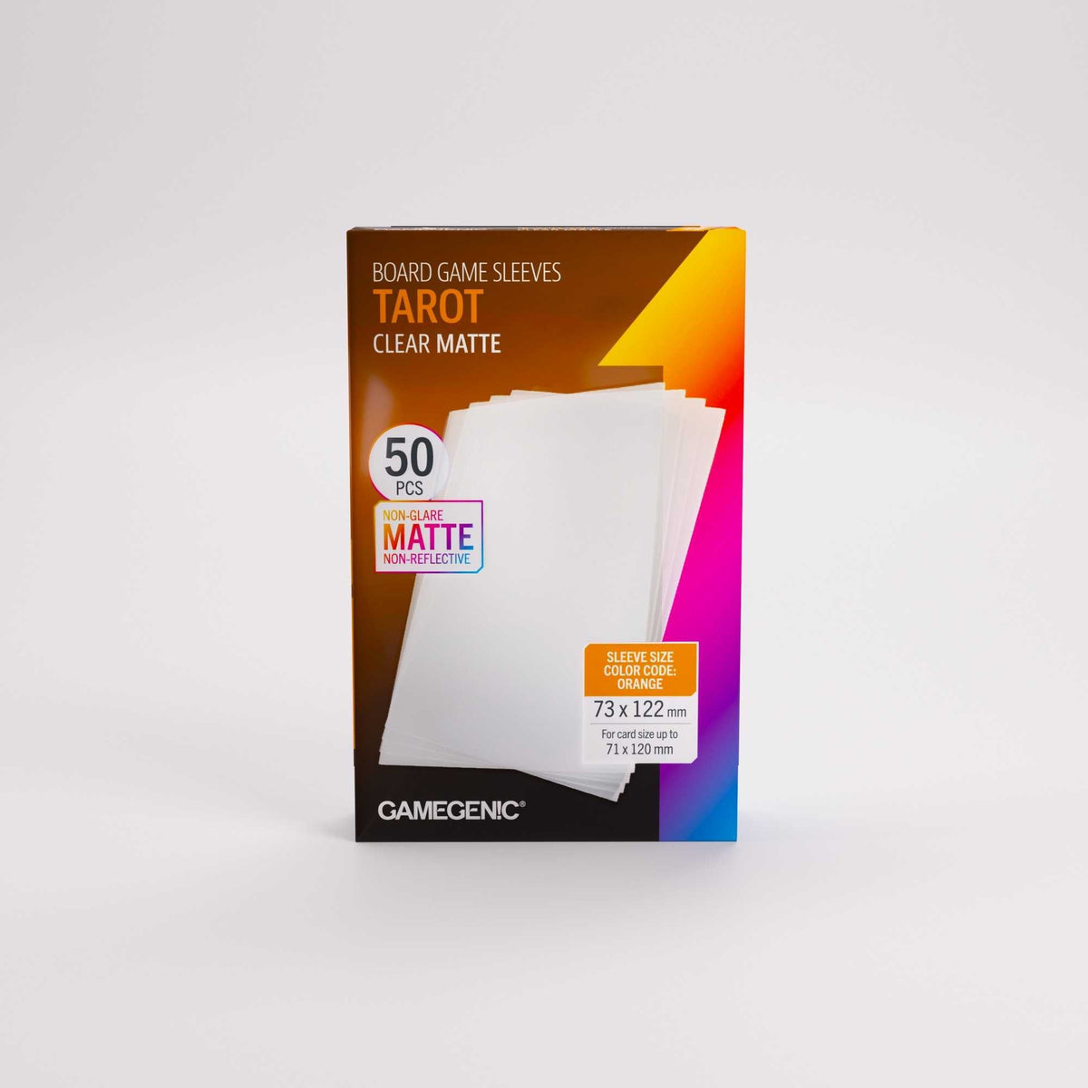UNIT Gamegenic Board Game Sleeves Tarot Clear Matte 50 ct Gaming Accessory 3