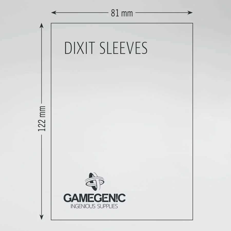 Gamegenic Board Game Sleeves Dixit Clear Matte 84 x 127 mm Board Game Accessory