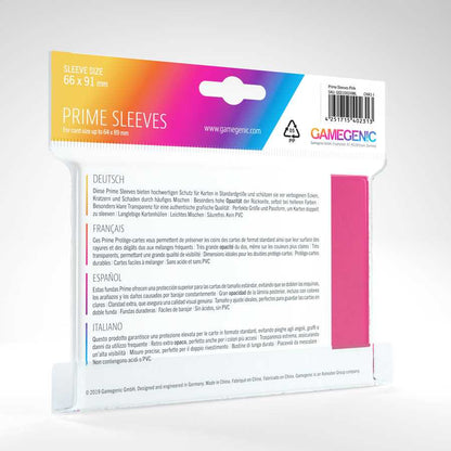 Prime Sleeves Pink 100 Card Sleeve by Gamegenic 2