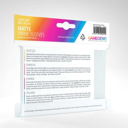 Matte Prime Sleeves White 100 Card Sleeve by Gamegenic 2