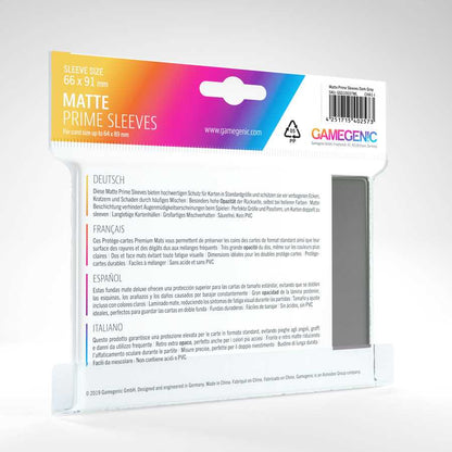UNIT Gamegenic Matte Prime Sleeves Dark Gray 100 ct Gaming Accessory 2