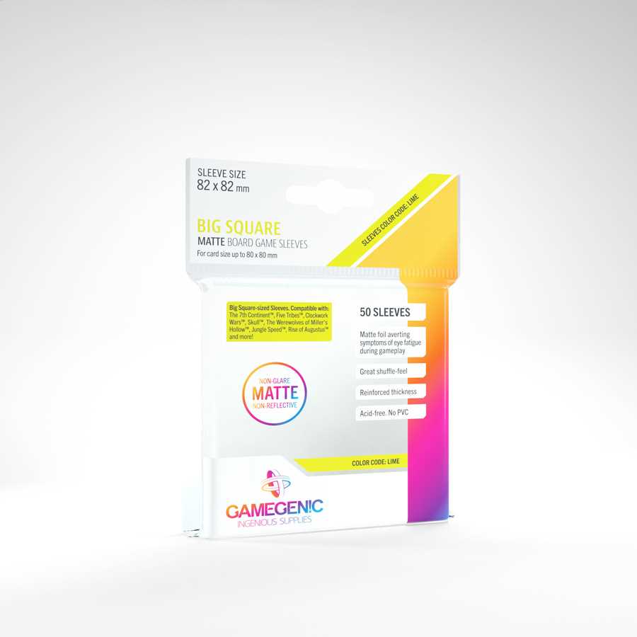 MATTE Big Square- Sized Sleeves: 82 x 82 mm (50) 1