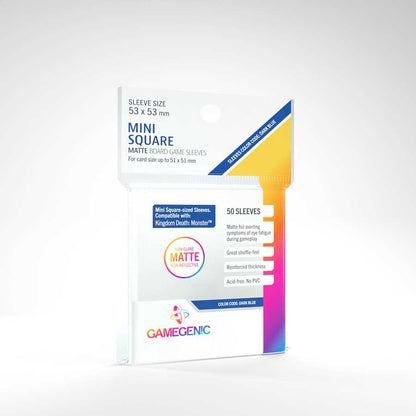 MATTE Mini Square- Sized Sleeves: 53 x 53 mm (50) 1