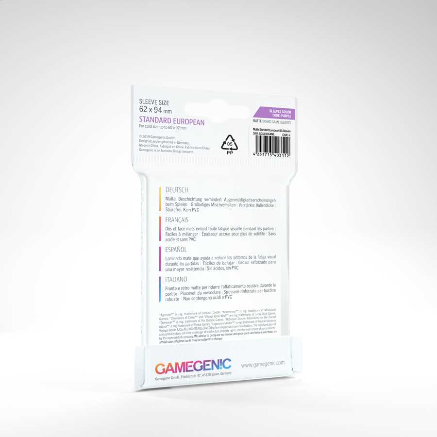 Matte Standard European Sized Sleeves 62 X 94 Mm 50 Card Sleeve 2