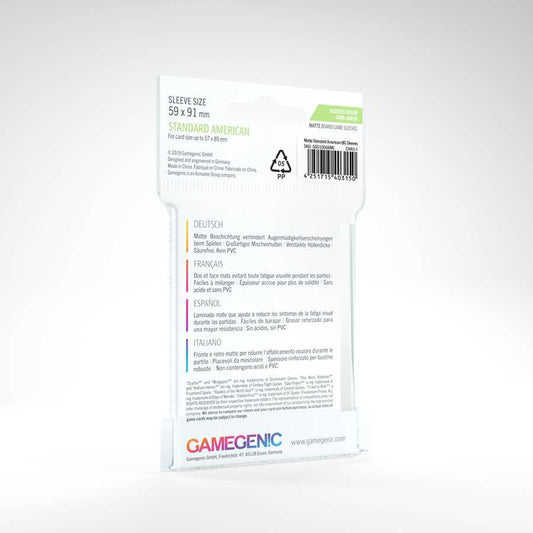 MATTE Standard American- Sized Boardgame Sleeves: 59 x 91 mm (50) 2