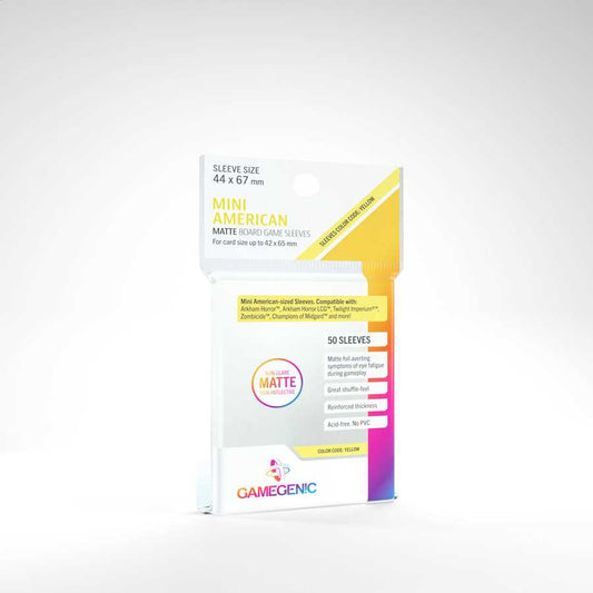 Matte Mini American Sized Boardgame Sleeves 44 X 67 Mm 50 Card Sleeve 1