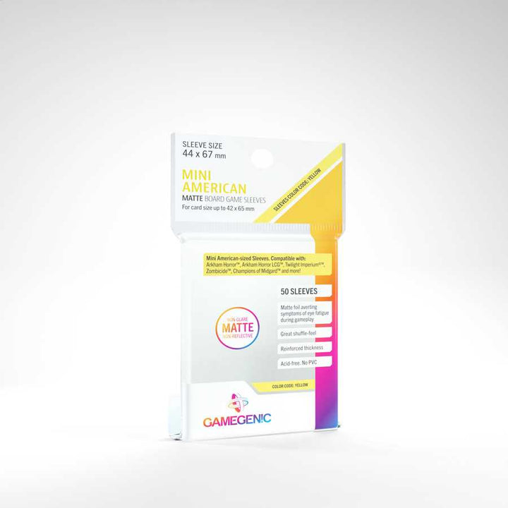 MATTE Mini American- Sized Boardgame Sleeves: 44 x 67 mm (50)