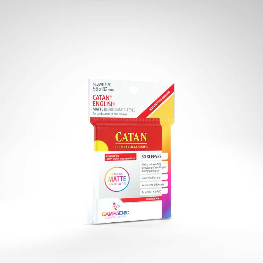 MATTE CATAN-Sized Sleeves: 56 x 82 mm (50) 1